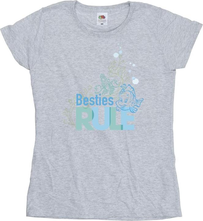 Actual product image Disney Womens/Ladies The Little Mermaid Besties Cotton T-Shirt (M)