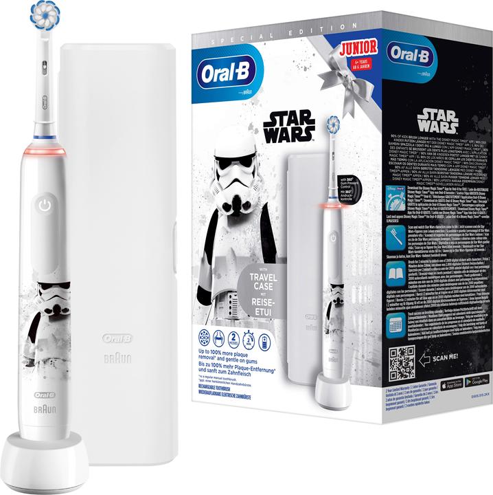 Image du produit Oral-B Brosse à dents électrique Junior Star Wars + étui de voyage (Brosse à dents oscillo-rotative)