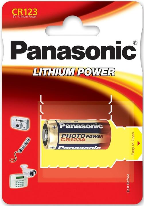 Productafbeelding Panasonic Fotolithium CR123 (10 Pcs., CR123A, 1600 mAh)