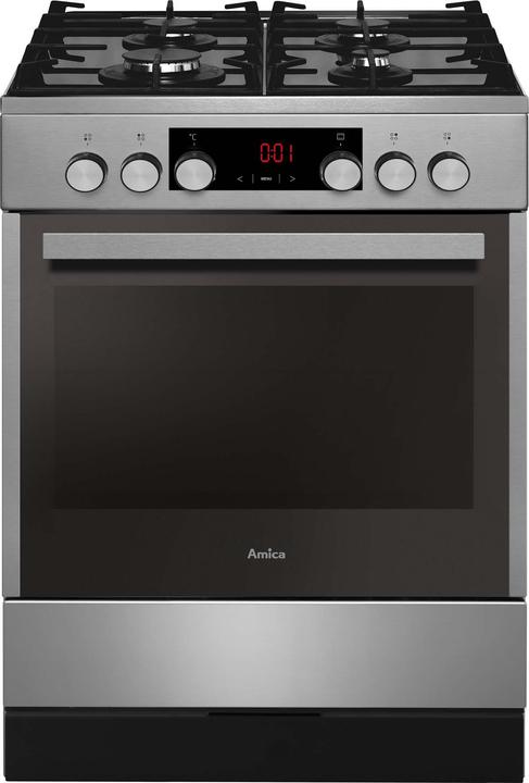 Produktbild Amica Standherd mit Gas-Kochmulde SHEG 914 121 W Nutzvolumen 65 l BxHxT 600 x 850 x 600 mm