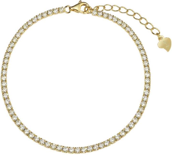 Actual product image Bijouteria Bracelet (20 cm, PVD coating (gold-coloured), Silver 925, Zirconia)