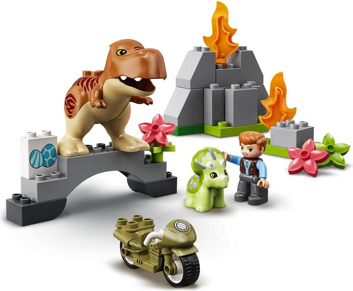 Produktbild LEGO Ausbruch des T. Rex und Triceratops (10939)