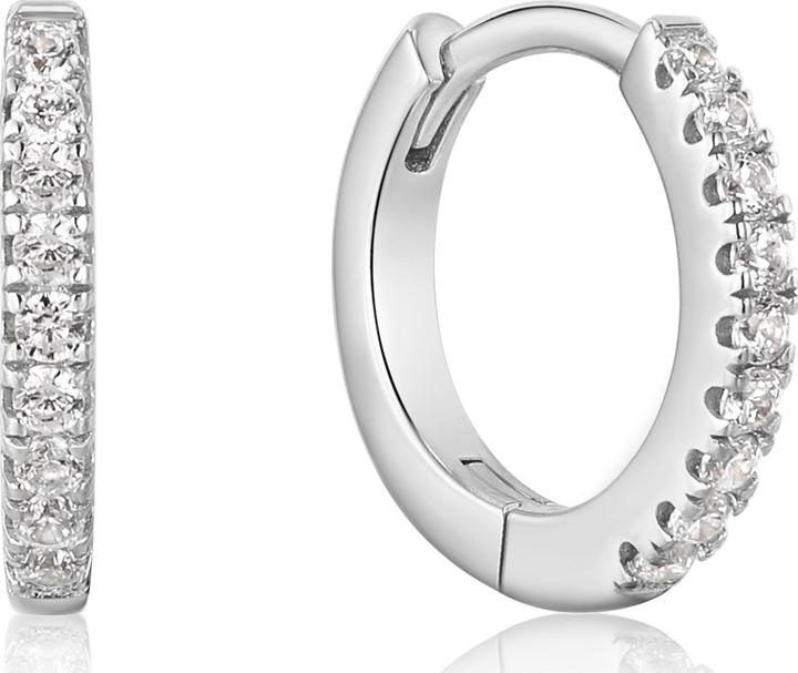 Actual product image Ania Haie Creole Sparkle Mini Hoop 925 Sterling Silver (925 silver)