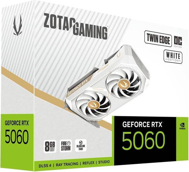 Actual product image Zotac GF RTX 5060 WHITE OC TWIN EDGE (8 GB)