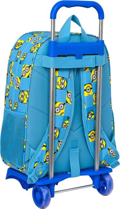 Produktbild Minions Schulrucksack mit Rädern Minionstatic Blau (33 x 42 x 14 cm)