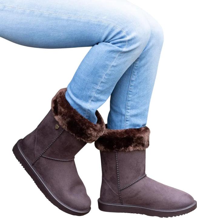 Actual product image Hy Womens/Ladies Chisworth Faux Fur Waterproof Ankle Boots (42)