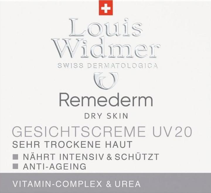 Produktbild Louis Widmer Remederm Gesichtscreme UV parfümiert (50 ml, Tagescreme, SPF 20)