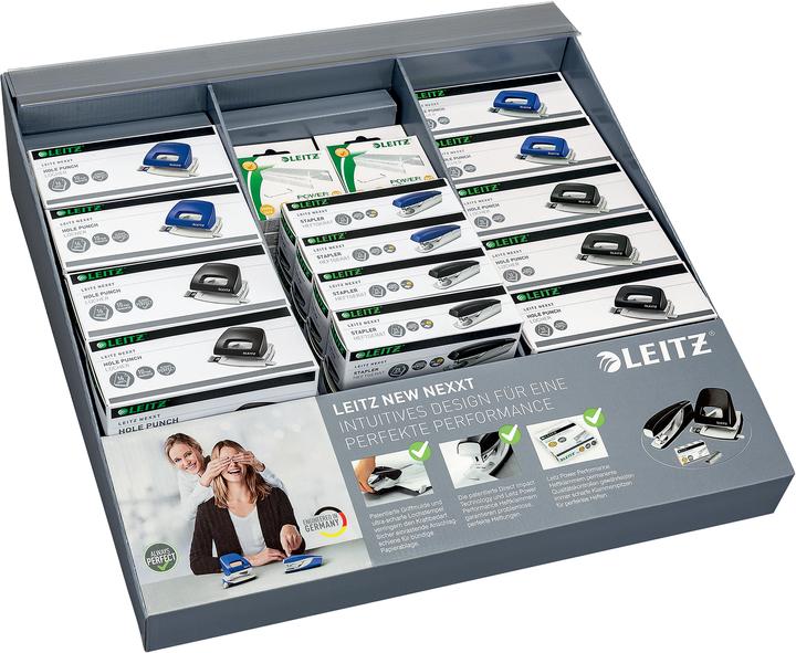 Actual product image Leitz Counter Display NeXXt Perforator and Stapler