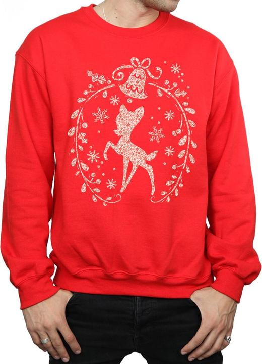 Immagine prodotto Disney Bambi Christmas Wreath Felpa Uomo (XXL)