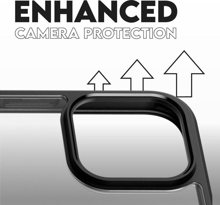 Actual product image PanzerGlass CARE by ® Flagship Case Transparent Urban Combat w. Black Frame & MagSafe iPhone '24 6.9" (Apple iPhone 16 Pro Max)