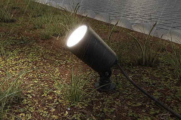 Image du produit Hama Lampe de jardin WLAN avec piquet de terre, étanche, colorée, intensité lumineuse variable (450 lm, IP65)