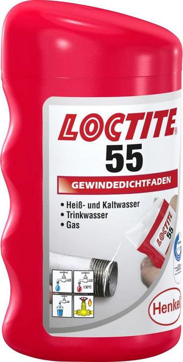 Produktbild Loctite Gewindedichtfaden 55 (0.13 kg, White, 160 ml)