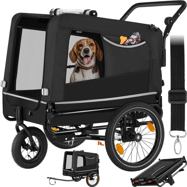 Actual product image tectake Dog Bike Trailer - Multifunctional, Foldable