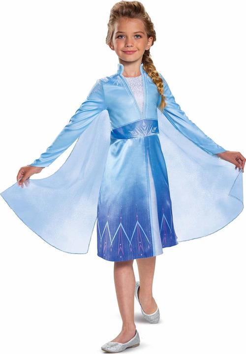 Disguise Costume classico - Abito da viaggio di Elsa (116 cm) (129979L) (116, 122, 110 C, 120 C, 115 C)