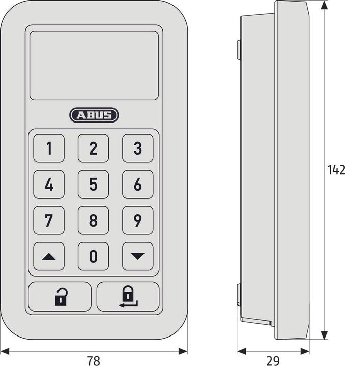 Produktbild Abus Hometec Pro CFT3000 (Elektronische Zahlenkombination)
