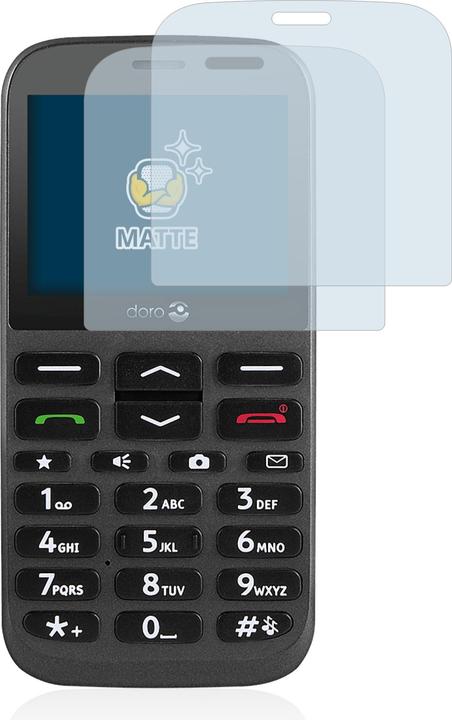 Actual product image BROTECT Anti-glare screen protector matt (2 Piece, Doro 1370)