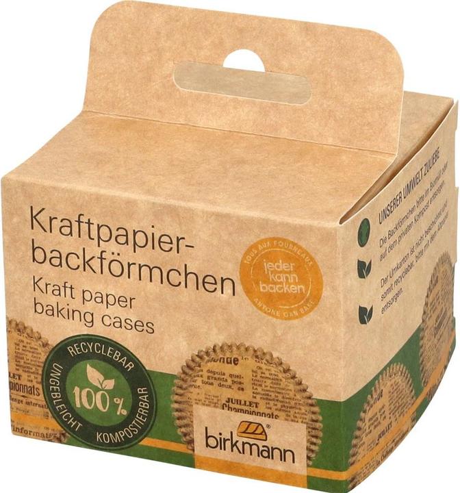 Immagine prodotto Birkmann Forme di carta Kraft Giornale 75 pezzi ø 7 cm (7 cm)