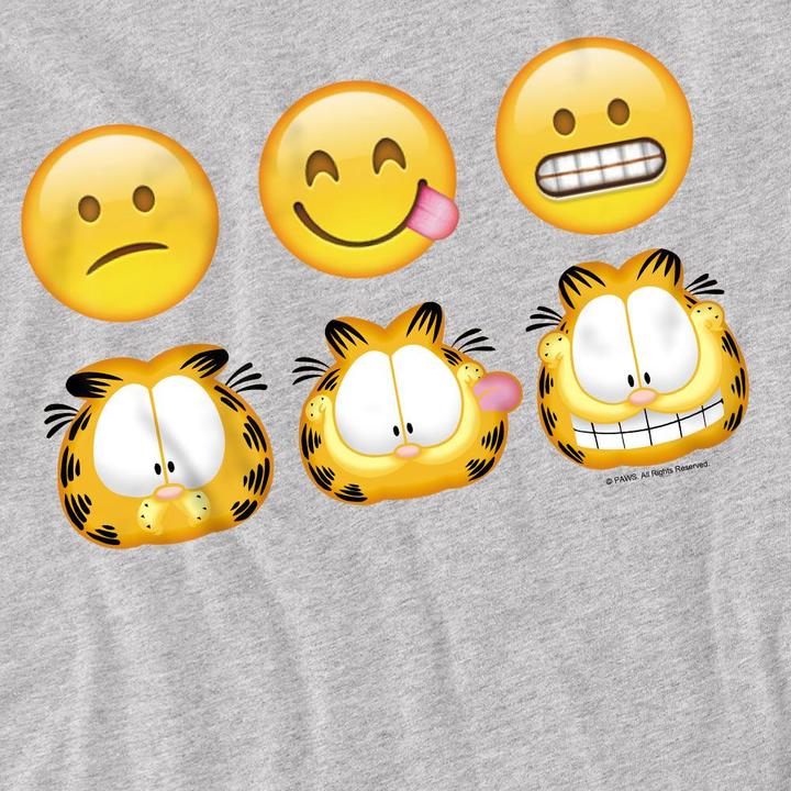 Actual product image Garfield Mens Emoji T-Shirt (XL)