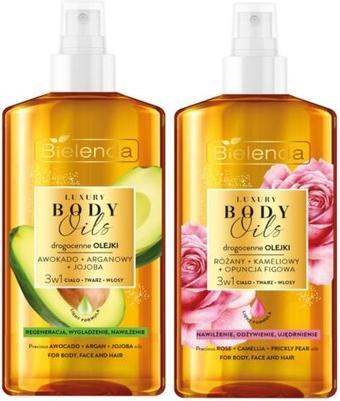 Actual product image NoName Luxury Body Oils 3in1 For Face Body Hair Avocado or Rose 150ml (Body oil, 150 ml)