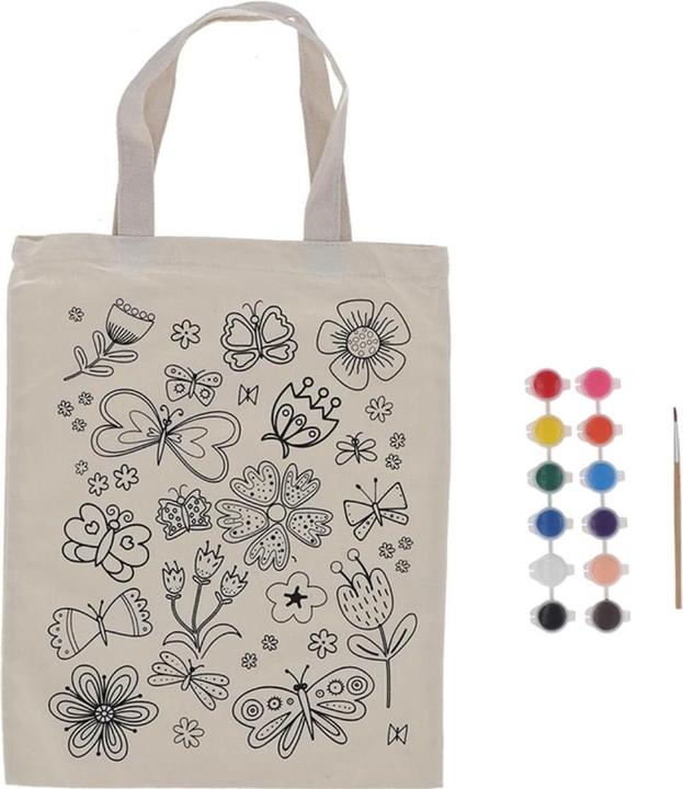 Produktbild Esschert Design Ausmaltasche "Blumen"