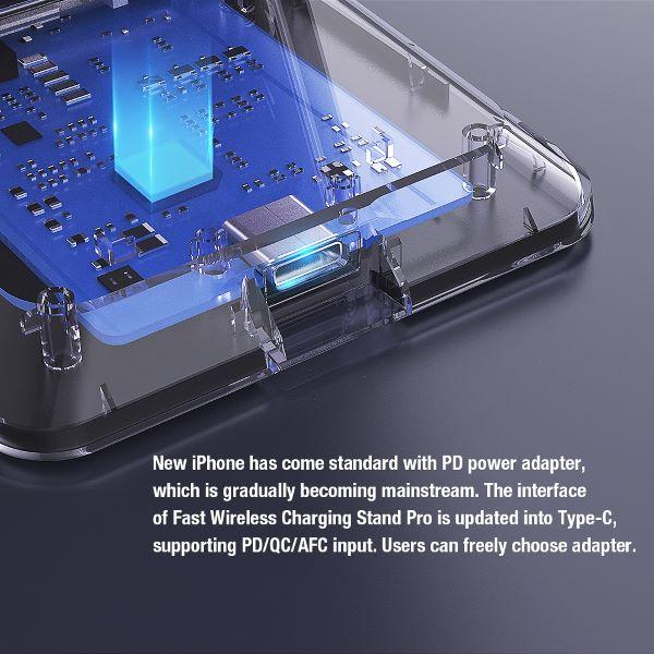 Actual product image Nillkin Fast Wireless Charging Stand Pro (15 W)