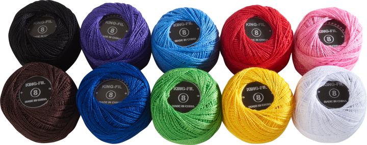 Immagine prodotto VBS Filato per uncinetto XXL "Colori assortiti", 10 gomitoli da 86 m (86 m)
