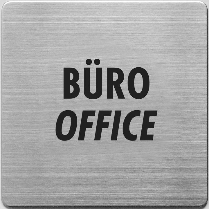 Immagine prodotto Alco Piktogramm Büro Edelstahl selbstklebend 9x9cm