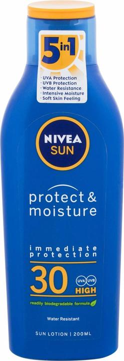 Image du produit NIVEA Protection solaire et humidité (Crème solaire, SPF 30, 200 ml, 150 g)
