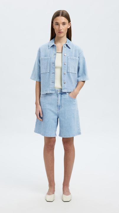 Actual product image Selected Homme High Waist Jeansshorts (38)