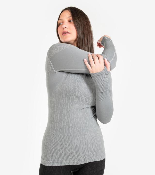 Immagine prodotto Kipsta Maglia funzionale da calcio da donna/uomo a maniche lunghe - Keepdry grigio (XS)