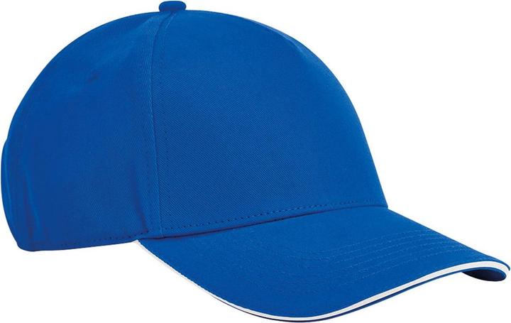 Actual product image Beechfield Classic Organic Cotton Sandwich Peak Cap (One size)