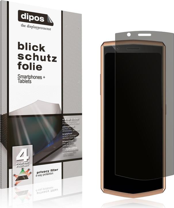 Actual product image Dipos Privacy Screen Protector 4-Way Privacy-Filter (1 Piece, Cubot Pocket 3)