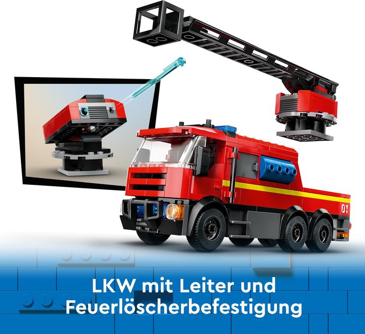 Produktbild LEGO Feuerwehrstation mit Drehleiterfahrzeug (60414, LEGO City)