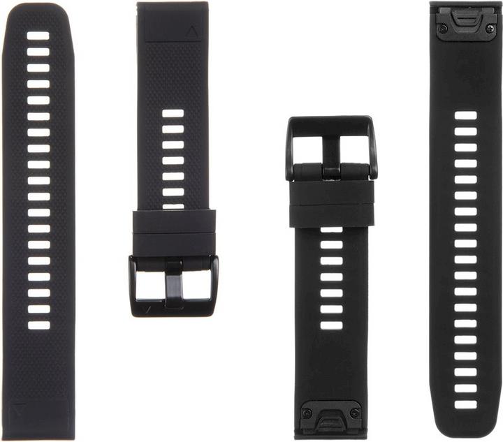 Actual product image Garmin Tactical 426 Silicone Strap for Fenix 5|6 QuickFit 22 mm Black (22 mm, Plastic)
