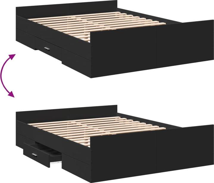 Produktbild VidaXL Bettgestell mit Schubladen (120 x 190 cm)