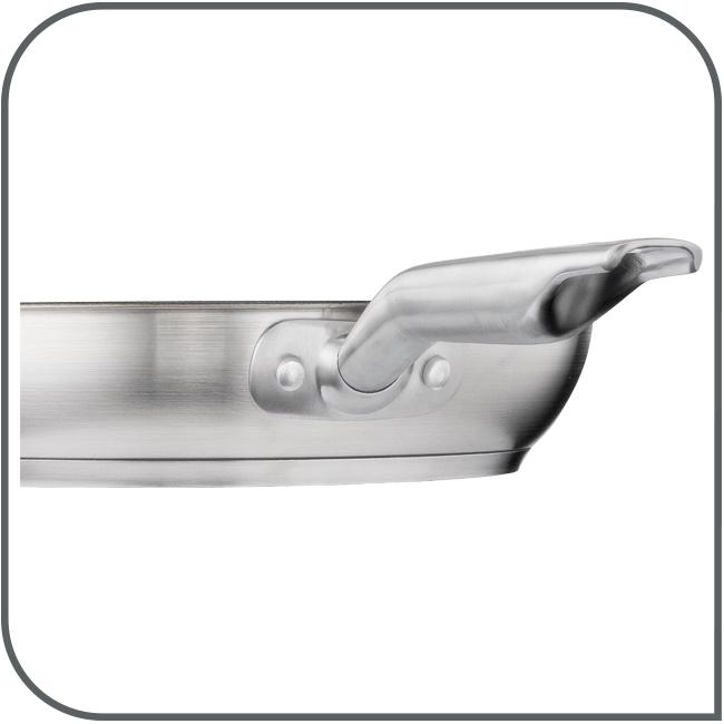 Immagine prodotto Tefal Virtuoso (28 cm, Padella per friggere, Set di pentole e padelle da cucina, Acciaio inossidabile)