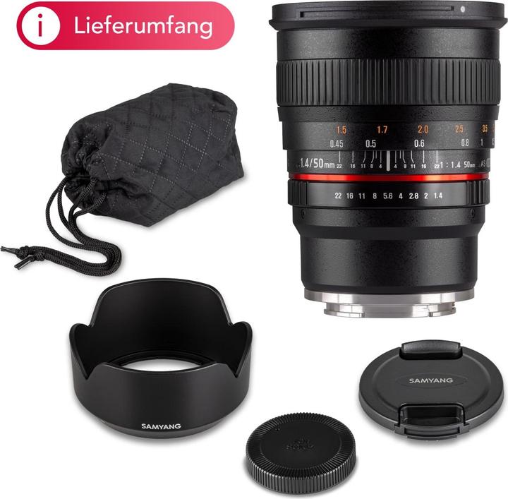 Image du produit Samyang 50mm f/1.4 Sony E (Sony E, Plein format)