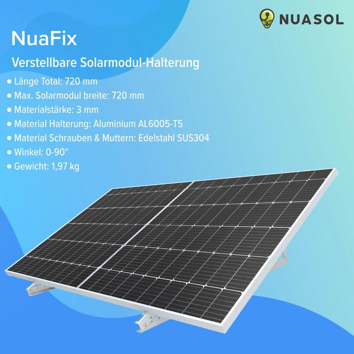 Actual product image Nuasol Adjustable bracket (Solar system mounting material)