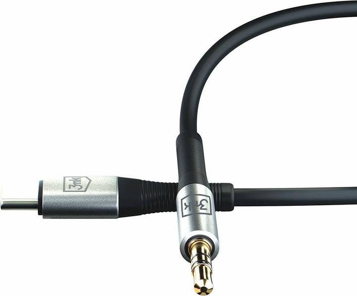 Produktbild 3MK USB C — 3.5mm Klinke (1 m, 3.5mm Klinke (AUX))