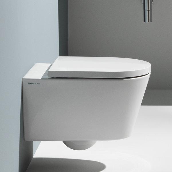 Immagine prodotto ROCA LAUFEN Kartell WC sospeso, scarico basso, con Silent Flush senza bordo, 545x370x355 mm