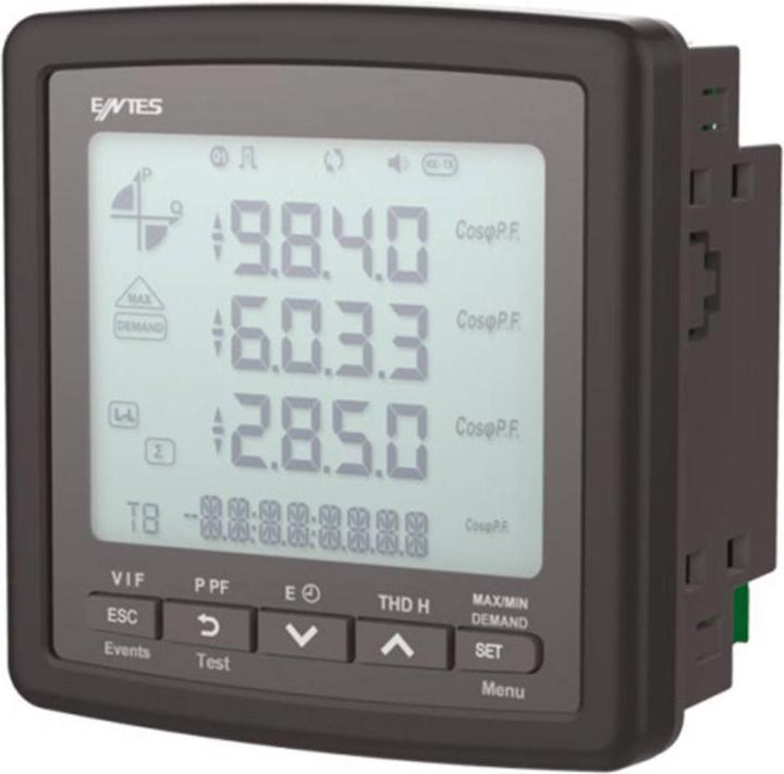 Entes Digitales Einbaumessgerät Multimeter Einbauinstrument RS485 16 MB Speicher