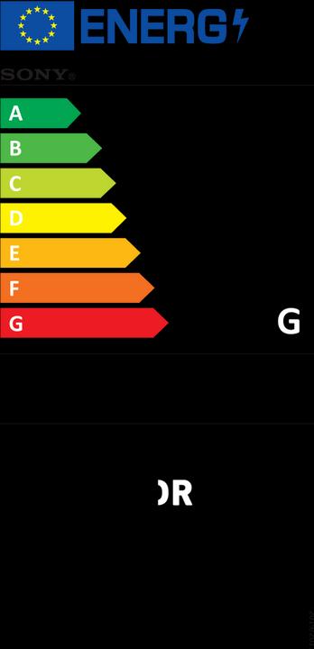 Energie-Label Sony KD-75X85J (75", X85J, LCD, 4K, 2021)