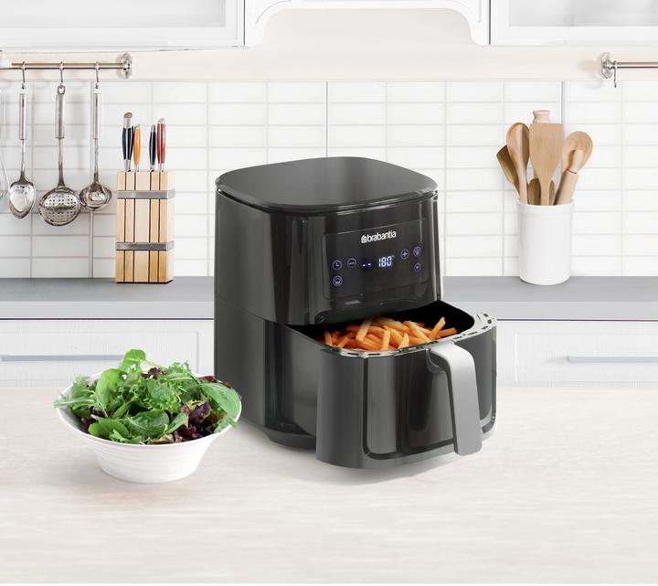 Immagine prodotto Brabantia BBEK1131 HaloAir Airfryer - Friggitrice ad aria calda - 5,5 L - 1700 Watt Zwart