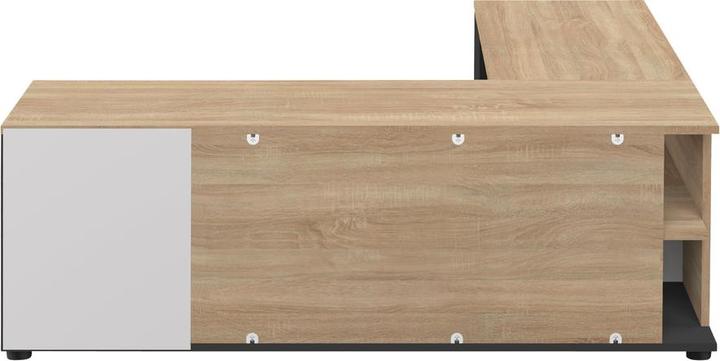 Actual product image Temahome Angle TV Stand black and oak (40 x 46 cm)