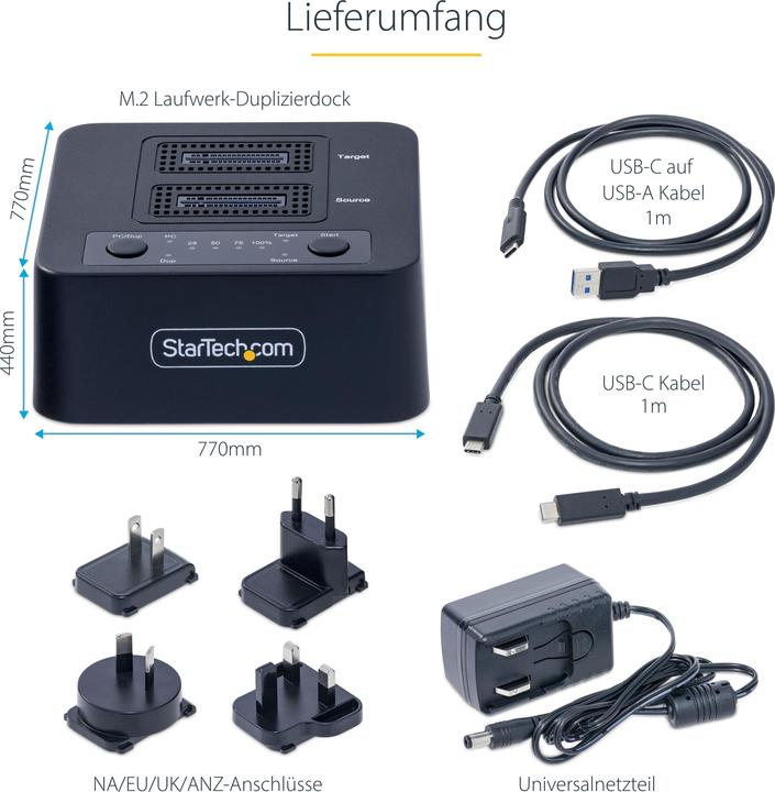 Immagine prodotto StarTech DUPLICATORE 1:1 M.2 NVME