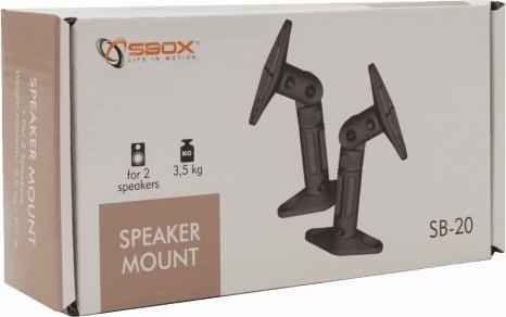 Actual product image Sbox SB-20 (1 pair, Wall installation, Rotatable, Tiltable)