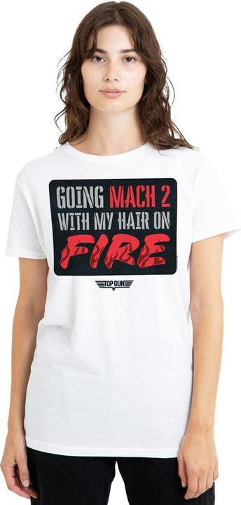 Immagine prodotto Top Gun Mach 2 Hair On Fire Maglietta Adulto Unisex (L)