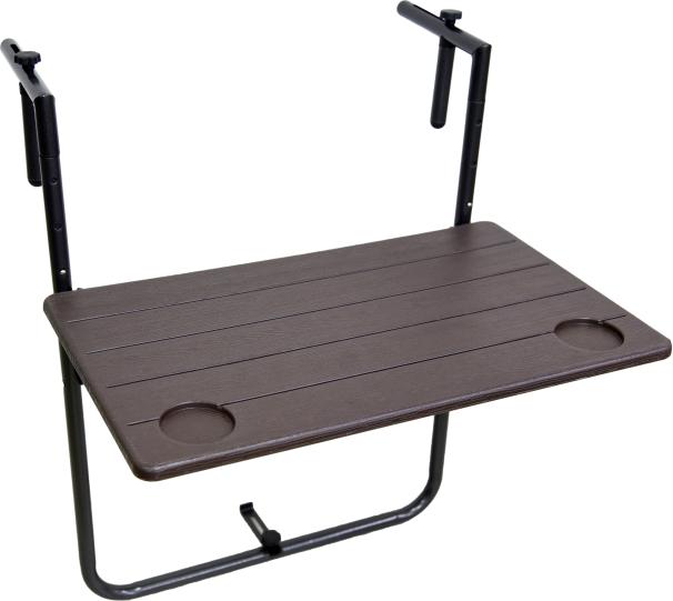Actual product image Garden Pleasure Tabora balcony hanging table plastic coffee 60.0 x 60.0 x 73.0 - 83.5 cm (60 cm)