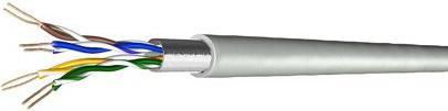 Immagine prodotto Draka Cavo patch UC300 S26, Cat. 5e, F/UTP, senza alogeni, grigio, bobina monouso da 1000 m (CAT5, 1000 m)