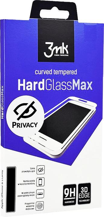 Actual product image 3MK Glass Max Privacy iPhone 6/6S Plus biały/white, FullScreen Glass Privacy (1 Piece, Apple iPhone 6)